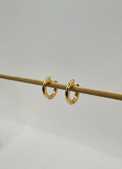 Gold Hoop Earrings | Delicate Huggies | Small Gold Hoop | Minimalist Earring