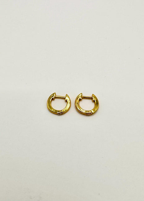 Gold Hoop Earrings | Delicate Huggies | Small Gold Hoop | Minimalist Earring