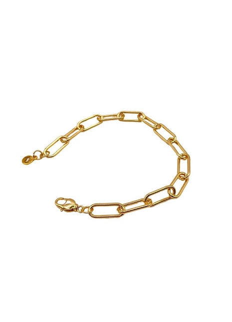 Gold Paperclip Bracelet