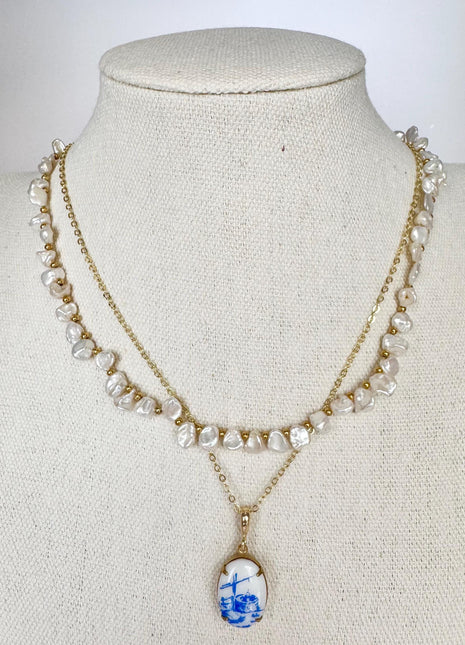 Freshwater Pearl Beaded Necklace