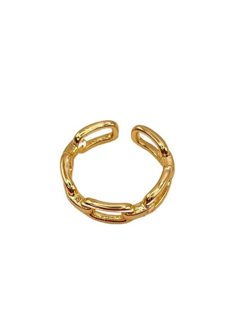 18k Gold Ring for Women | Stackable Ring | Chunky Gold Ring
