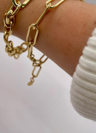 Gold Paperclip Bracelet