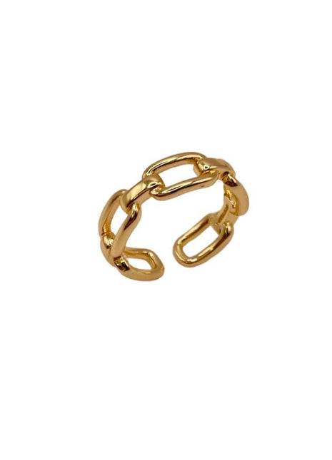 18k Gold Ring for Women | Stackable Ring | Chunky Gold Ring